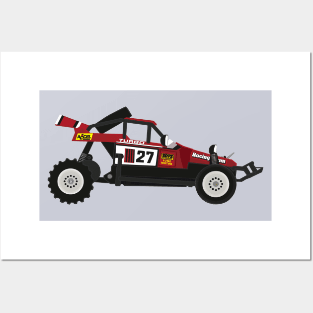 TURBO HOPPER MK1 Vintage RC Illustration Radio Control Wall Art by Nostalgia-RC